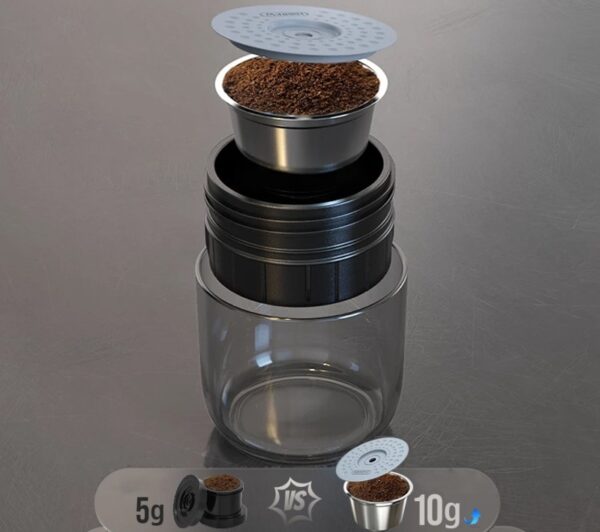 Home Small Italian Espresso Outdoor Mini Handheld Fully Automatic Coffee Maker – Image 3